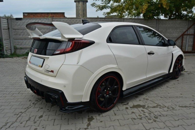 Maxton Spoiler CAP für n.1 HONDA CIVIC IX TYPE R schwarz Hochglanz HO-CI-9-TYPE-R-CAP1-G