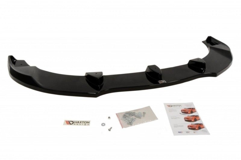Maxton Front Ansatz für PORSCHE 911 Carrera 997.1 schwarz Hochglanz PO-911-997-FD1-G