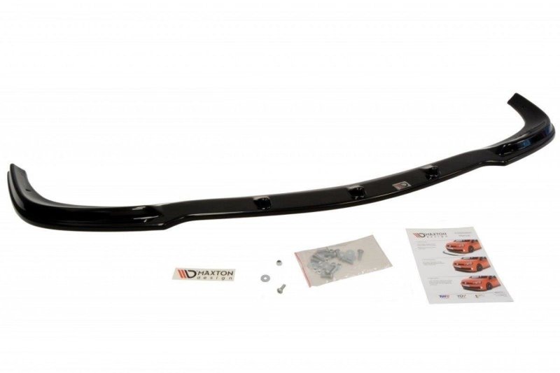 Maxton Front Ansatz für MERCEDES CLK W 209 FÜR STANDARD STOßSTANGE schwarz Hochglanz ME-CLK-209-FD1-G