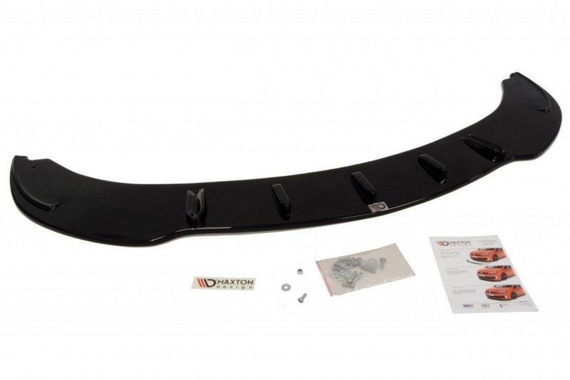 Maxton Front Ansatz für BMW 6er E63 / E64 (vor Facelift) v.1 schwarz Hochglanz BM-6-63-FD1-G
