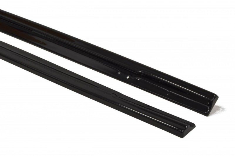 Maxton Seitenschweller Ansatz für Ford Focus ST Mk2 FL schwarz Hochglanz FO-FO-2F-ST-SD1-G