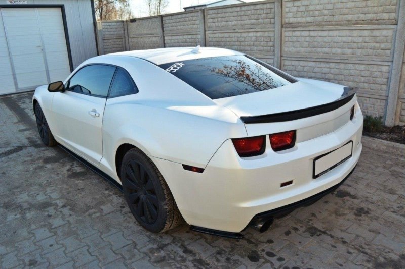 Maxton Spoiler CAP für Chevrolet Camaro 5 schwarz Hochglanz CH-CA-5-SS-US-CAP1-G