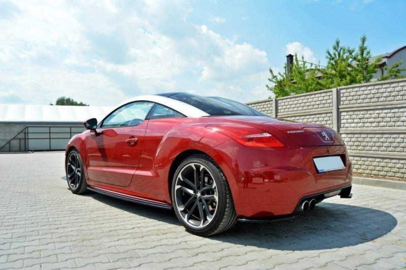 Maxton Seitenschweller Ansatz für PEUGEOT RCZ schwarz Hochglanz PE-RCZ-1/1F-SD1-G