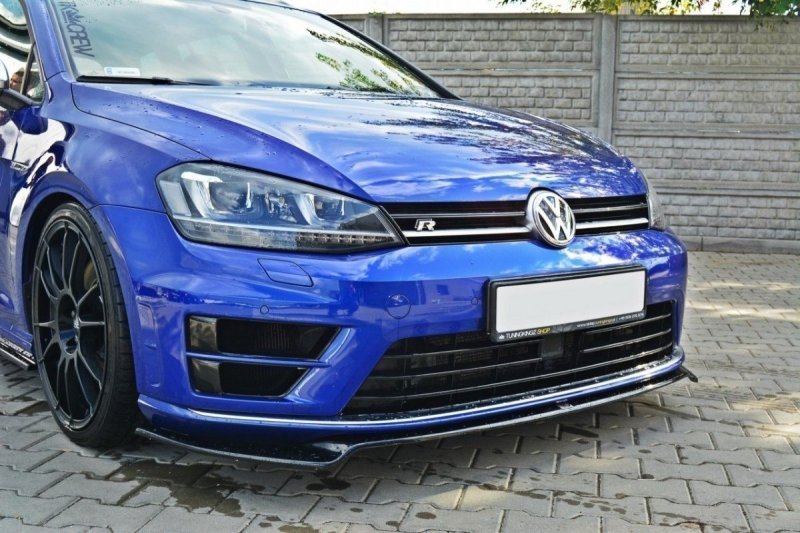 Maxton Front Ansatz V.2 für VW Golf 7 R / R-Line schwarz Hochglanz VW-GO-7-R-FD2-G
