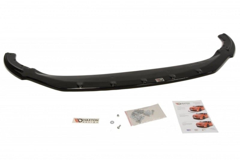 Maxton Front Ansatz für Skoda Fabia Mk2 FL schwarz Hochglanz SK-FA-2F-FD1-G