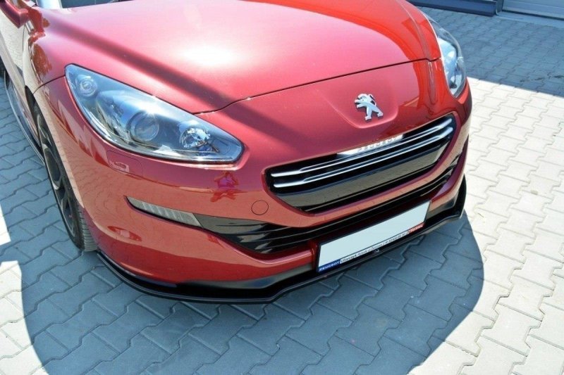 Maxton Front Ansatz V.1 für PEUGEOT RCZ FACELIFT schwarz Hochglanz PE-RCZ-1F-FD1-G