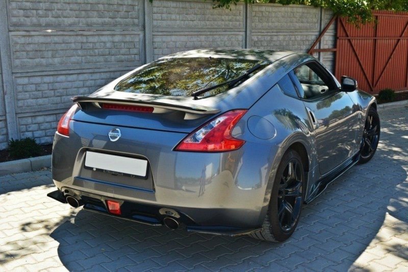 Maxton Mittlerer Diffusor Heck Ansatz für Nissan 370Z schwarz Hochglanz NI-370-RD1-G