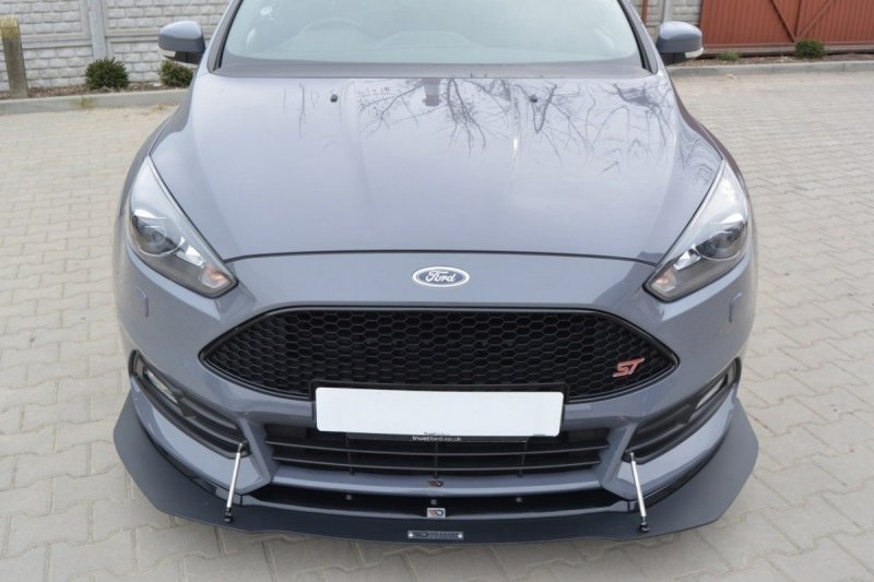 Maxton Hybrid Front Ansatz V.1 für Ford Focus ST Mk3 FL FO-FO-3F-ST-CNC-FD1+CUPRA