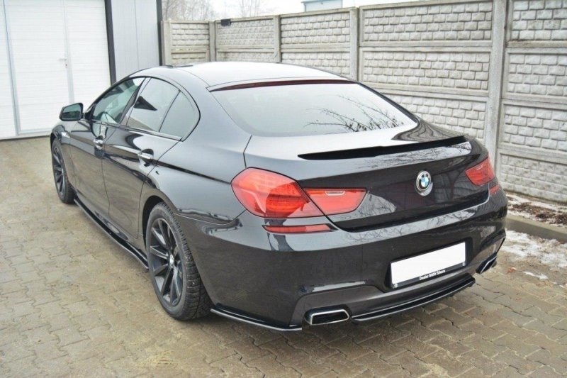 Maxton Spoiler CAP für BMW 6er Gran Coupé M Paket schwarz Hochglanz BM-6-06-GC-M-PACK-CAP1-G