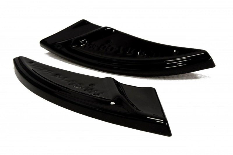 Maxton Heck Ansatz Flaps Diffusor V.1 für VW Golf 7 R / R-Line  schwarz Hochglanz VW-GO-7-R-RSD1-G