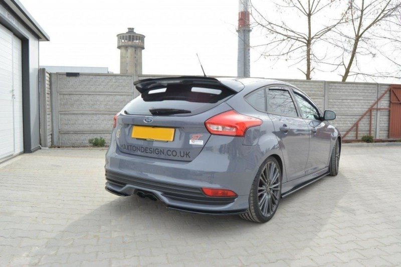 Maxton Heck Ansatz Flaps Diffusor für Ford Focus ST Mk3 FL schwarz Hochglanz FO-FO-3F-ST-RSD1-G