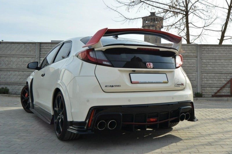 Maxton Spoiler CAP für n.2 HONDA CIVIC IX TYPE R schwarz Hochglanz HO-CI-9-TYPE-R-CAP2-G