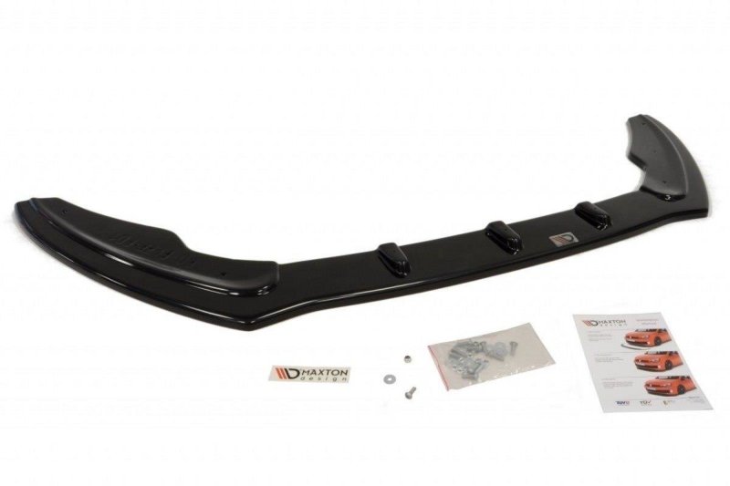 Maxton Front Ansatz für Ford Fiesta Mk7 FL schwarz Hochglanz FO-FI-7F-FD1-G