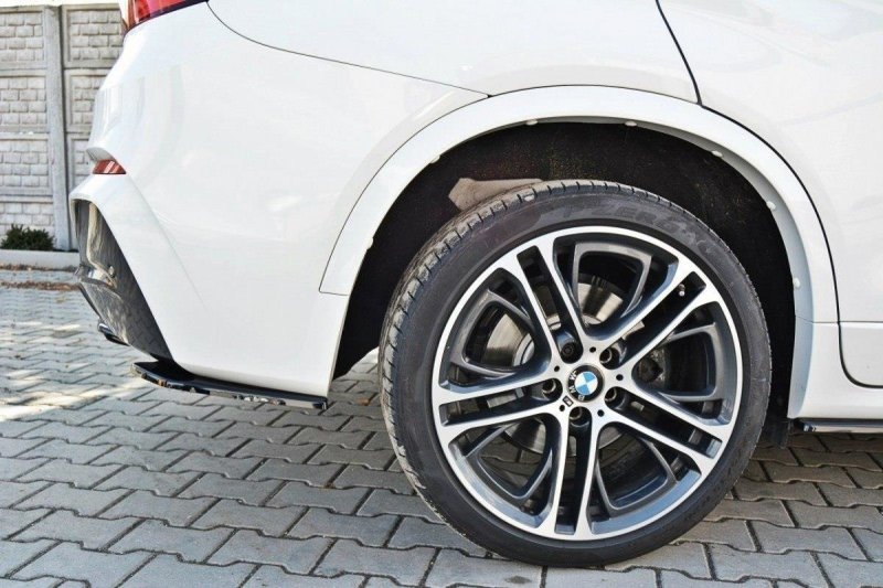 Maxton Heck Ansatz Flaps Diffusor für BMW X4 M Paket schwarz Hochglanz BM-X4-26-MPACK-RSD1-G