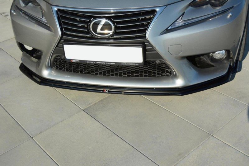 Preview: Maxton Front Ansatz V.1 für Lexus IS Mk3 schwarz Hochglanz LE-IS-3-FD1-G