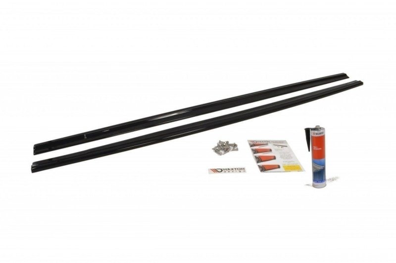 Maxton Seitenschweller Ansatz für Ford Focus ST Mk2 FL schwarz Hochglanz FO-FO-2F-ST-SD1-G