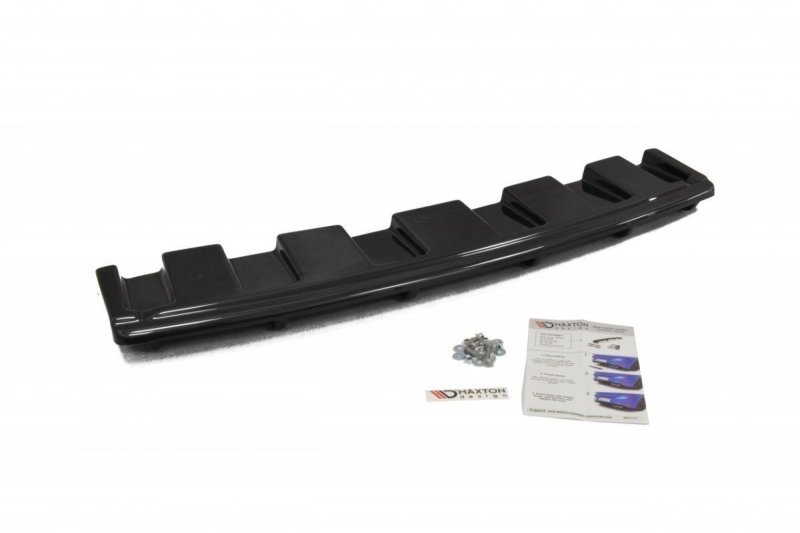 Maxton Mittlerer Diffusor Heck Ansatz für AUDI S6 C7 AVANT im DTM LOOK schwarz Hochglanz AU-S6-C7-AV-RD1+RD2-G