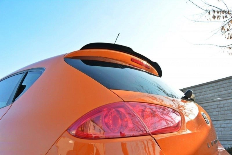 Maxton Spoiler CAP für SEAT LEON MK2 CUPRA / FR Facelift schwarz Hochglanz SE-LE-2F-FR-CAP1-G