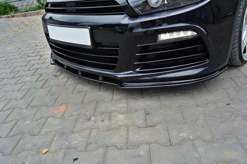 Maxton Front Ansatz für VW SCIROCCO R schwarz Hochglanz VW-SC-3-R-FD1-G