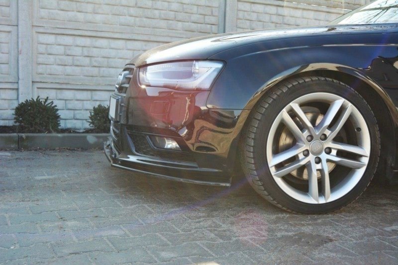 Maxton Front Diffuser V.1 Audi A4 B8 FL schwarz Hochglanz AU-A4-B8F-FD1-G
