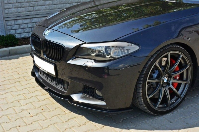 Maxton Front Ansatz V.2 für BMW 5er F10/F11 M Paket schwarz Hochglanz BM-5-10-MPACK-FD2-G