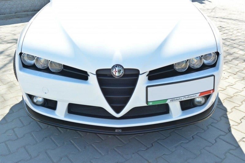 Maxton Front Ansatz für Alfa Romeo Brera schwarz Hochglanz AL-BR-1-FD1-G