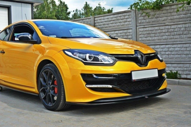Maxton Front Ansatz für RENAULT MEGANE 3 RS v.2 schwarz Hochglanz RE-ME-3-RS-FD2-G