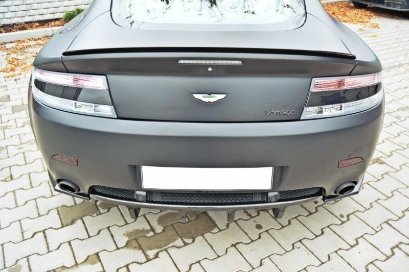 Maxton Heck Ansatz Flaps Diffusor für ASTON MARTIN V8 VANTAGE Carbon Look  AM-V8-VA-1-RSD1-C
