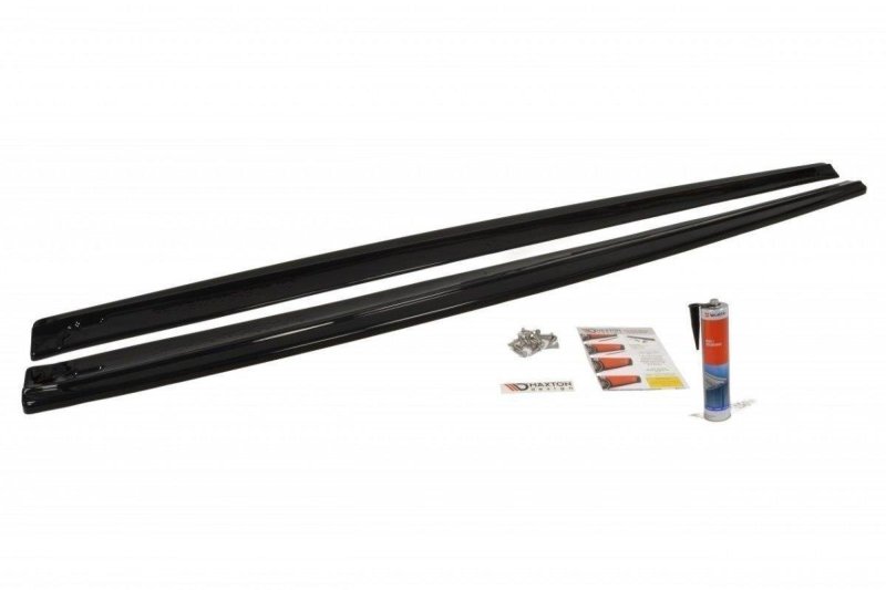 Maxton Seitenschweller Ansatz für SEAT LEON MK2 MS DESIGN schwarz Hochglanz SE-LE-2-MS-SD1-G