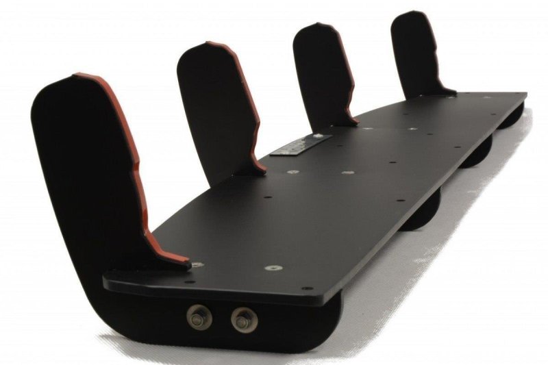 Maxton Heckschürze & Heck Ansatz Flaps Diffusor für Audi A6 S-Line C7 (auspuffendrohr 1x2) AU-A6-C7-SLINE-AV-CNC-RS1