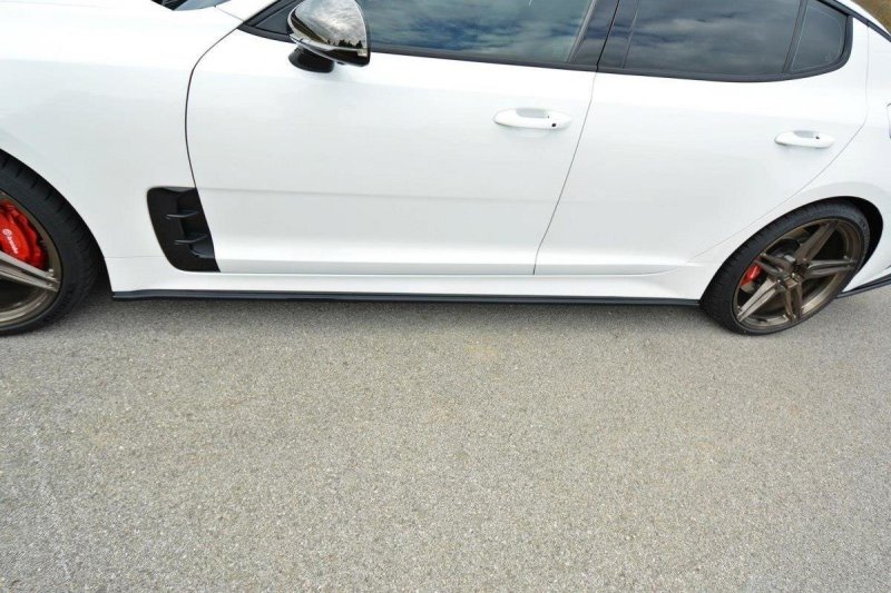 Maxton Seitenschweller Ansatz für KIA STINGER GT schwarz Hochglanz KI-ST-1-GT-SD1-G