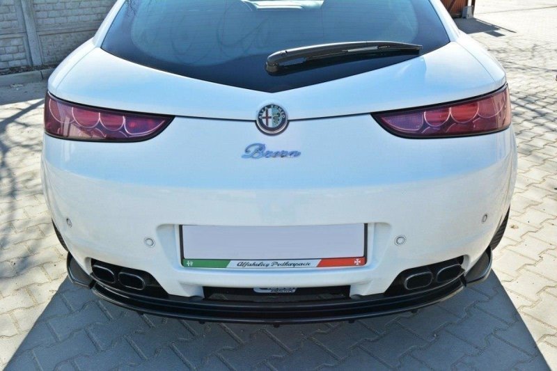Maxton Heck Ansatz Flaps Diffusor für Alfa Romeo Brera schwarz Hochglanz AL-BR-1-RSD1-G