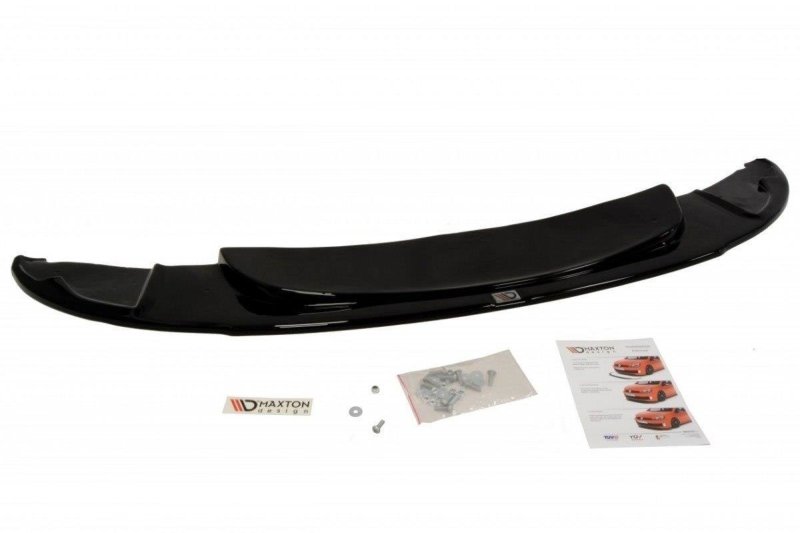Maxton Front Ansatz für BMW 1er E87 M-Design schwarz Hochglanz BM-1-87-MPACK-FD1-G