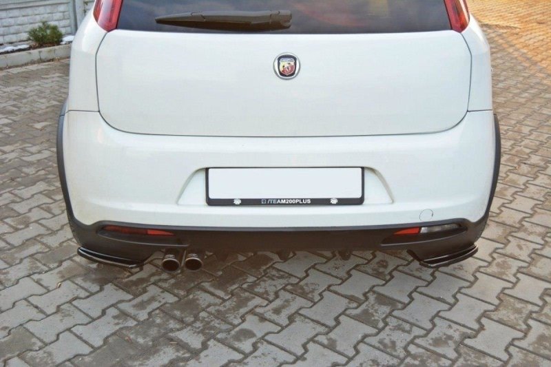 Maxton Heck Ansatz Flaps Diffusor für FIAT GRANDE PUNTO ABARTH schwarz Hochglanz FI-GP-AB-RSD1-G