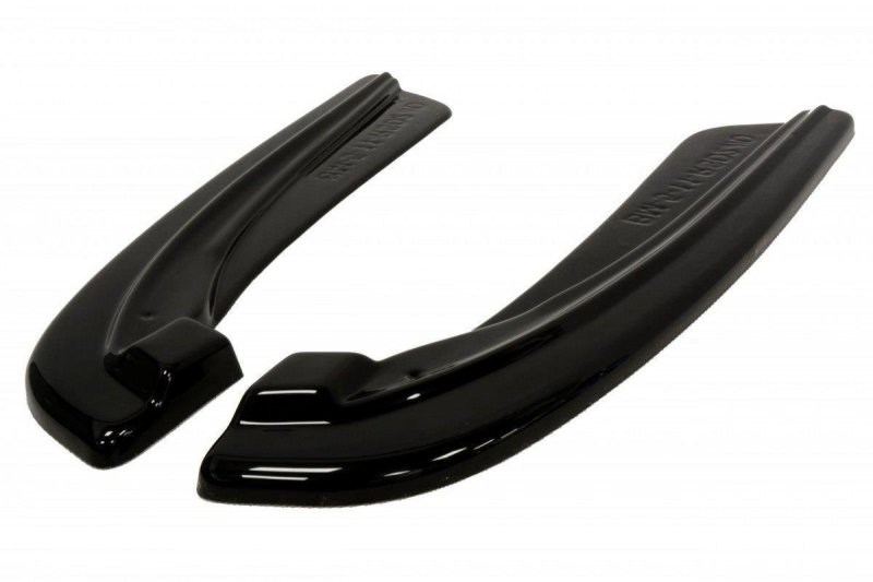 Maxton Heck Ansatz Flaps Diffusor für BMW 5er F11 M Paket (mit zwei Doppel Endstücken) schwarz Hochglanz BM-5-11-MPACK-RSD2-G