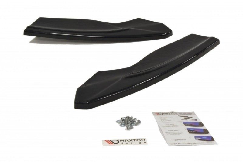 Maxton Heck Ansatz Flaps Diffusor V.2 für Ford Focus ST Mk2 FL schwarz Hochglanz FO-FO-2F-ST-RSD2-G