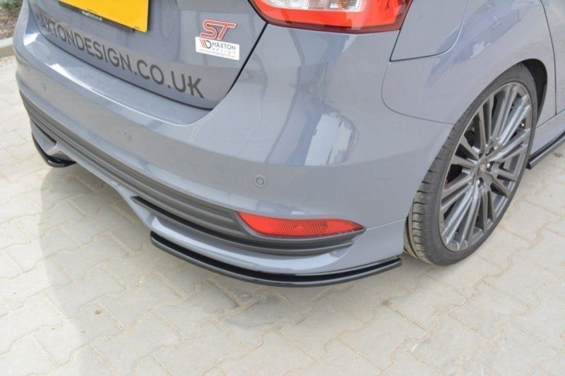Maxton Heck Ansatz Flaps Diffusor für Ford Focus ST Mk3 FL schwarz Hochglanz FO-FO-3F-ST-RSD1-G