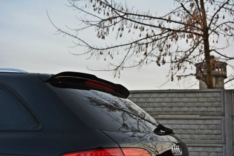 Maxton Spoiler CAP für Audi A4 B8 / B8 FL Avant schwarz Hochglanz AU-A4-B8-AV-CAP1-G
