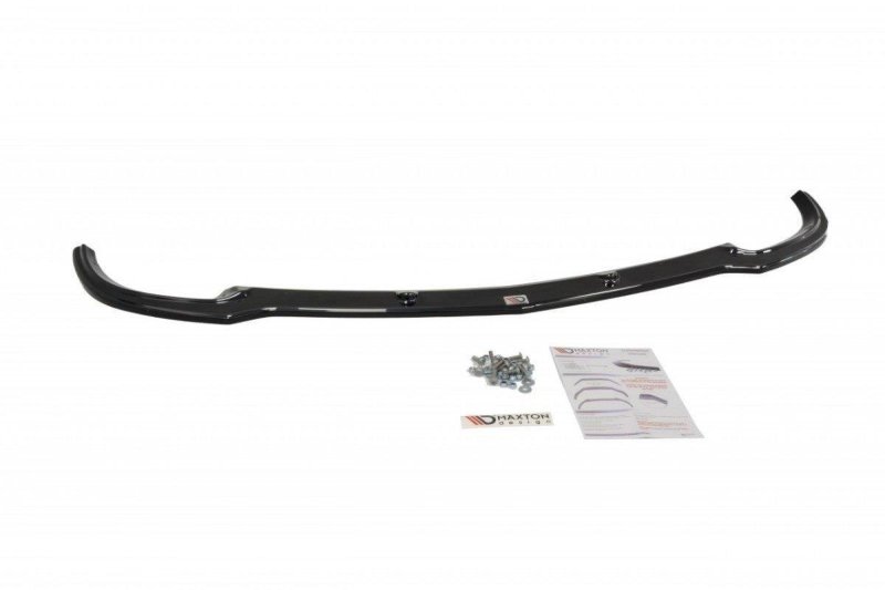 Maxton Front Ansatz für Mercedes C W204 AMG-Line (vor Facelift) schwarz Hochglanz ME-C-204-AMGLINE-FD1-G