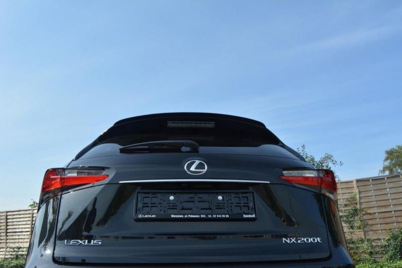 Preview: Maxton Spoiler CAP für Lexus NX Preface/Facelift schwarz Hochglanz LE-NX-1-CAP1-G