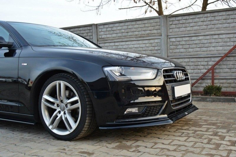 Maxton Front Diffuser V.2 Audi A4 B8 FL schwarz Hochglanz AU-A4-B8F-FD2-G