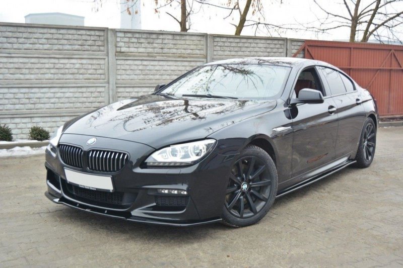 Maxton Front Ansatz für BMW 6er Gran Coupé M Paket schwarz Hochglanz BM-6-06-GC-M-PACK-FD1-G