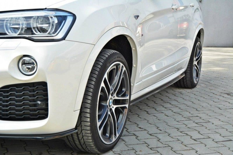 Maxton Seitenschweller Ansatz für BMW X4 M Paket schwarz Hochglanz BM-X4-26-MPACK-SD1-G