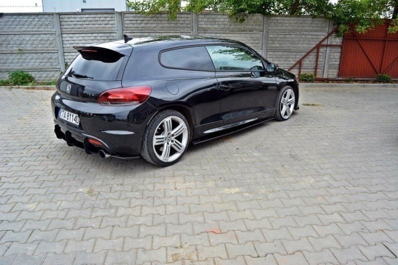 Maxton Diffusor Heck Ansatz für Heckschürze für & Heck Ansatz Flaps Diffusor für VW SCIROCCO R  VW-SC-3-R-CNC-RS1