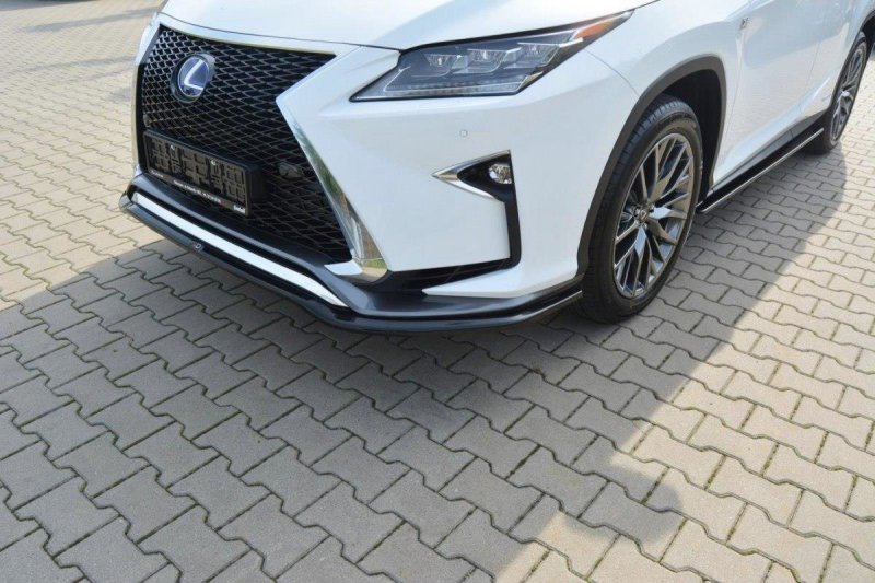 Preview: Maxton Front Ansatz V.1 für Lexus RX Mk4 F-Sport schwarz Hochglanz LE-RX-4-FSPORT-FD1-G