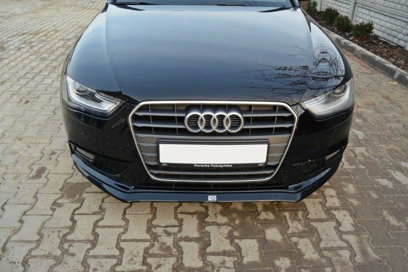 Maxton Front Diffuser V.2 Audi A4 B8 FL schwarz Hochglanz AU-A4-B8F-FD2-G