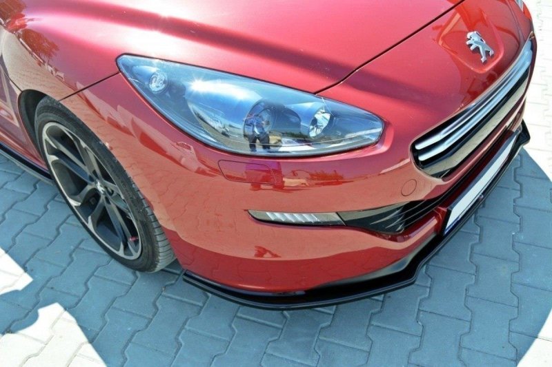 Maxton Front Ansatz V.1 für PEUGEOT RCZ FACELIFT schwarz Hochglanz PE-RCZ-1F-FD1-G
