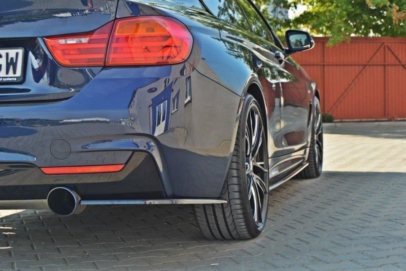 Maxton Heck Ansatz Flaps Diffusor für BMW 4er F32 M Paket schwarz Hochglanz BM-4-F32-MPACK-RSD1-G