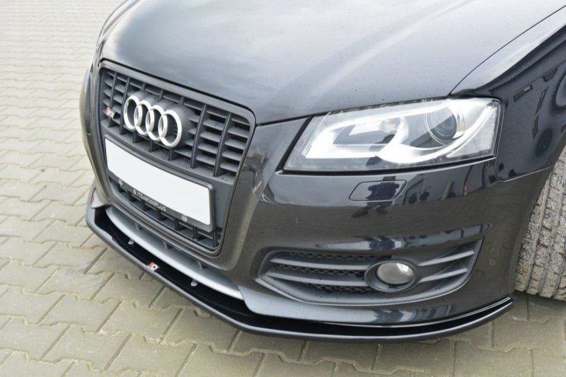 Maxton Front Ansatz V.2 für Audi S3 8P FL schwarz Hochglanz AU-S3-2F2-FD2-G