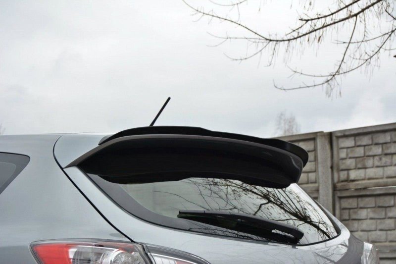 Maxton Spoiler CAP für MAZDA 3 MK2 SPORT (vor Facelift) schwarz Hochglanz MA-3-2-SPORT-CAP1-G